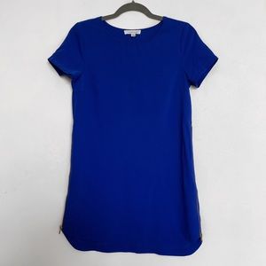 Royal blue mini dress